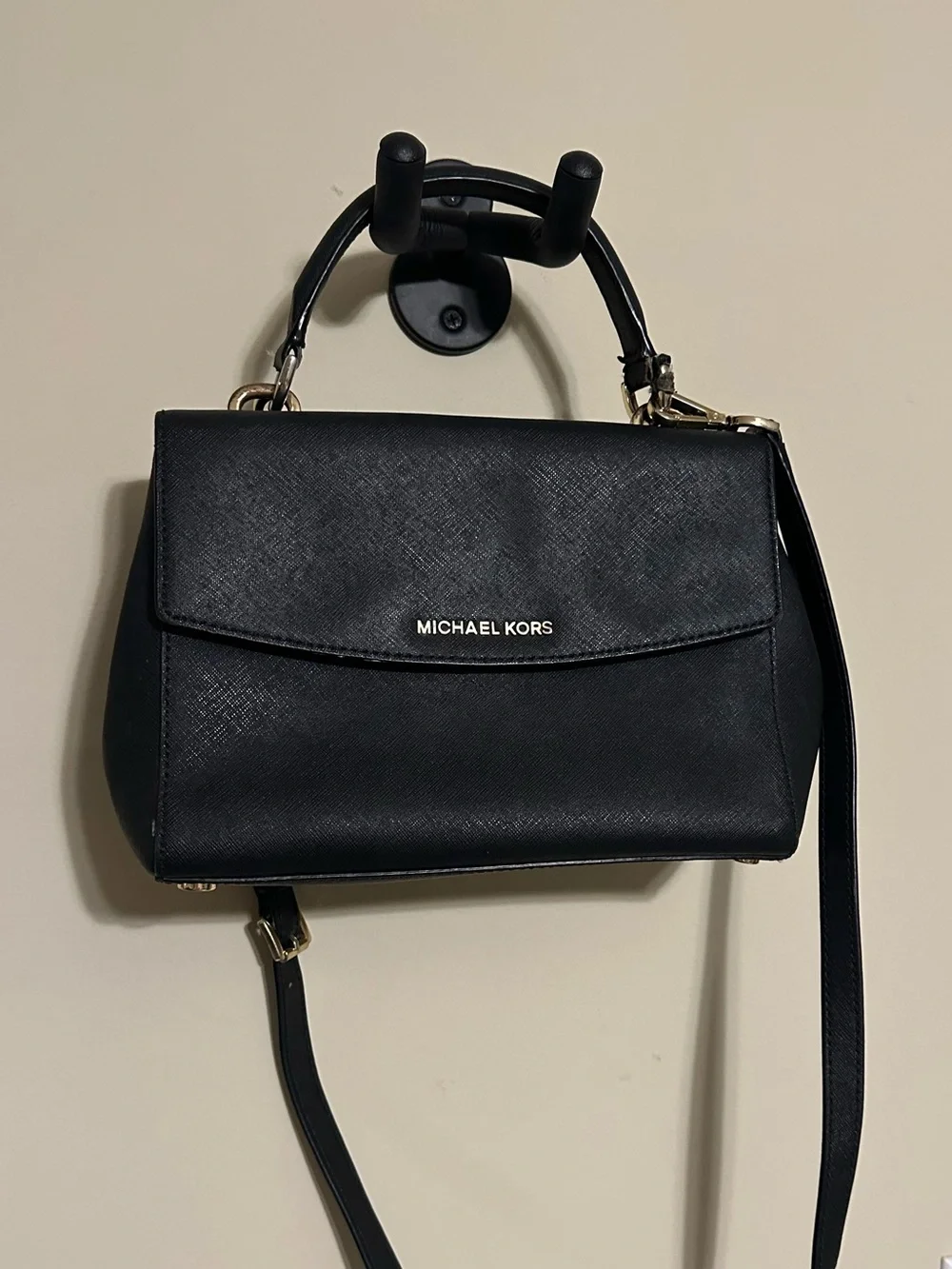 Michael Kors Ava Small Satchel, Black